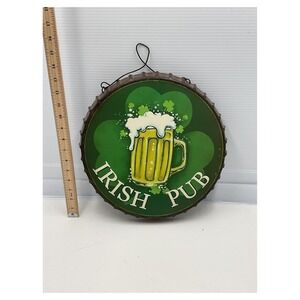Irish Pub Decorative Tin Sign Beer Cap Design